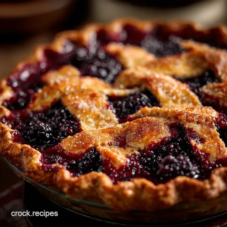 The Summer Harvest DeepDish Blueberry Blackberry Pie