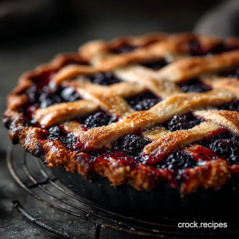 The Royal Rumble Deep Dish Blueberry Blackberry Pie