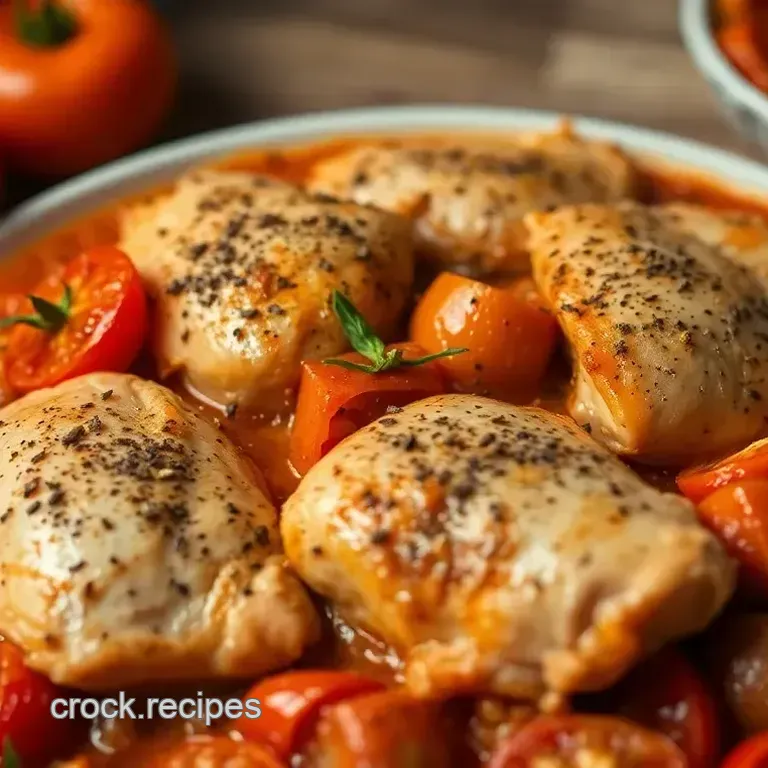 Delicious Chicken and Tomato Bake with Herbs