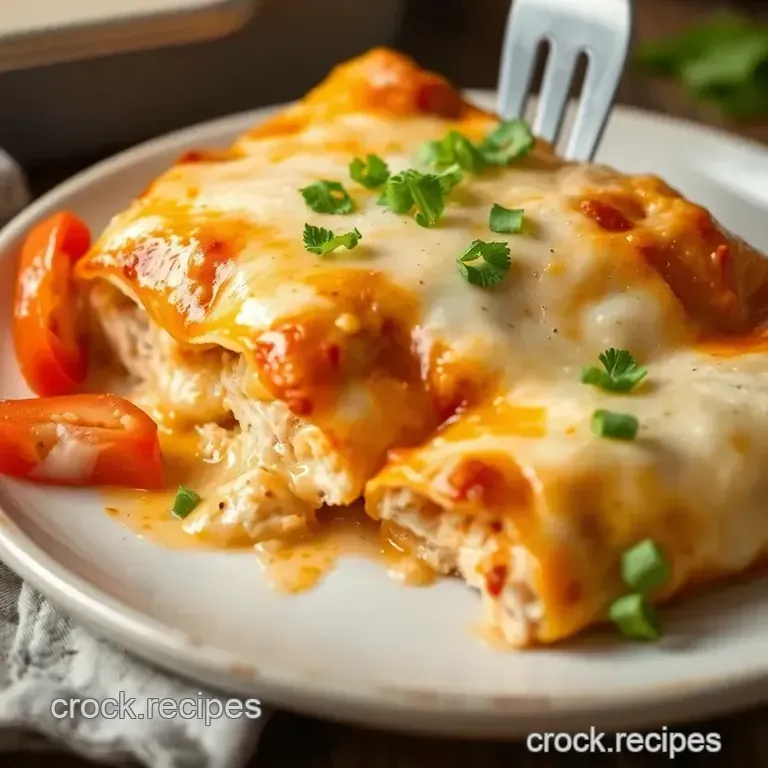 Bake Chicken Enchiladas with Cheesy Goodness presentation