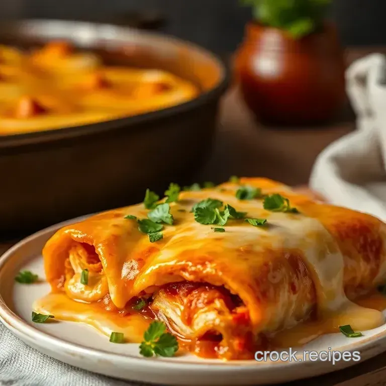 Bake Chicken Enchiladas with Cheesy Goodness