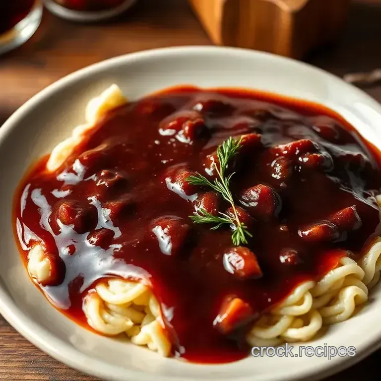 Sautéed Red Wine Gravy - Rich & Savory Sauce