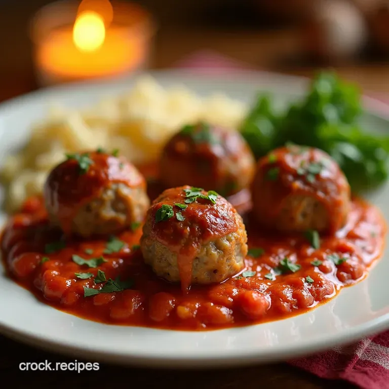 Deliciously Easy Meatballs presentation