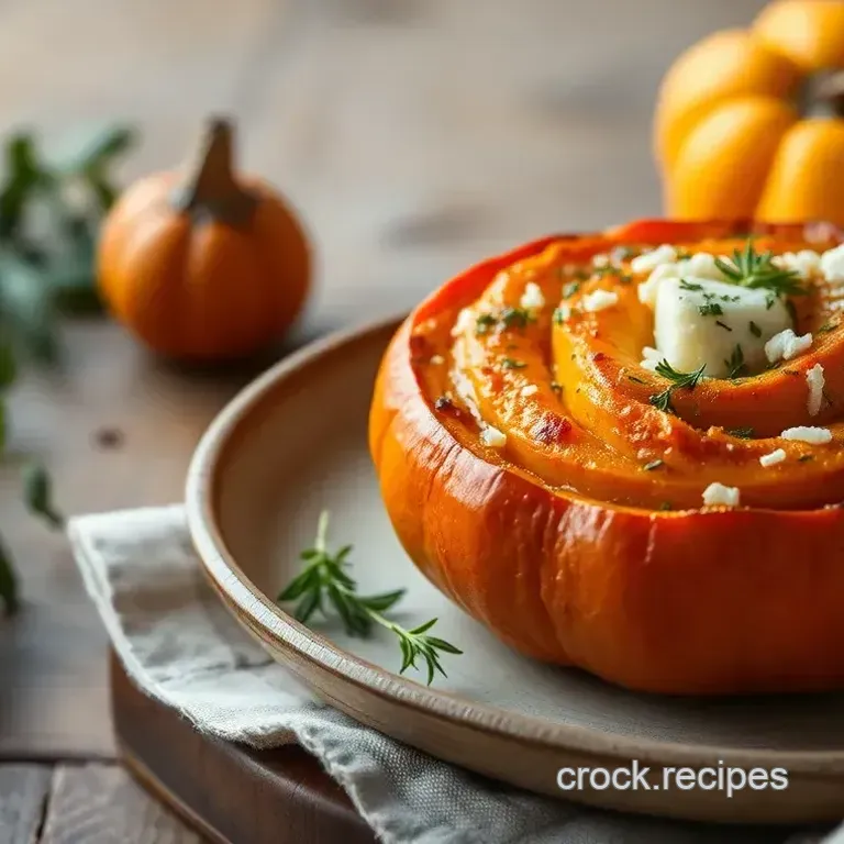 Herbed Pumpkin Tian with Cheese Delight