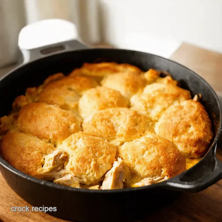 Downhome Chicken and Biscuit Casserole presentation
