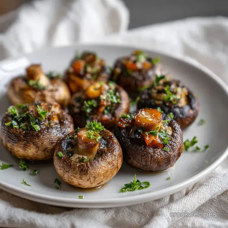 Hearty Stuffed Mushrooms Recipe