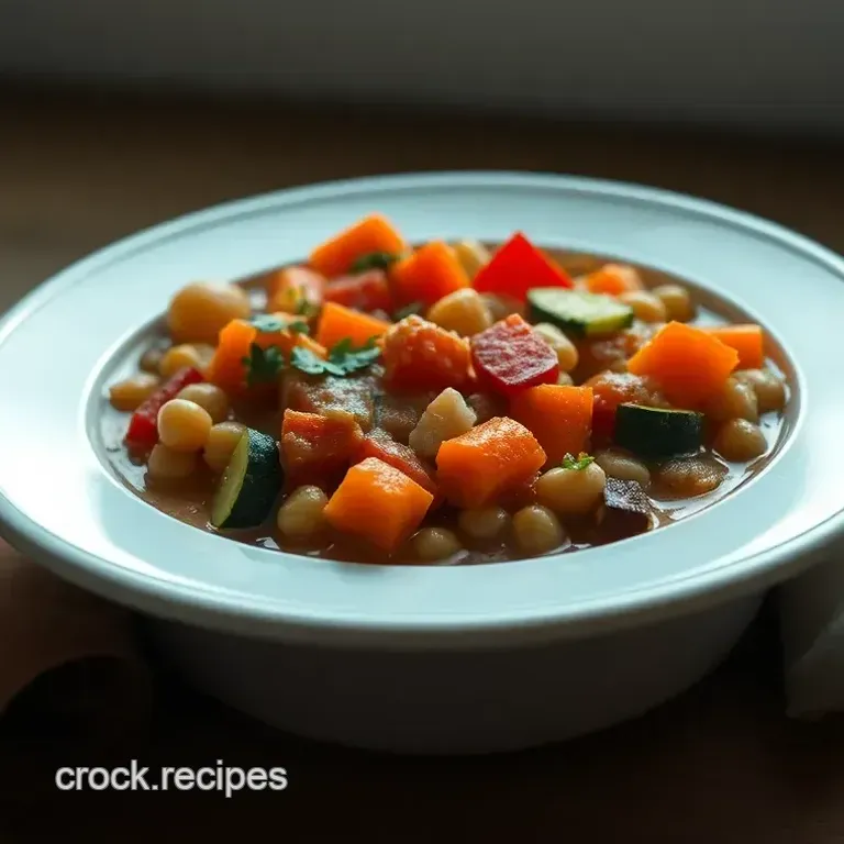 Easy and Healthy Crockpot Vegetable and Chickpea Stew
