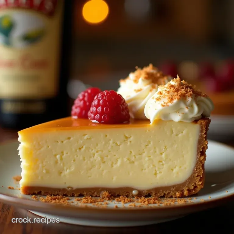 The Irish Cream Dream Decadent Effortless Baileys Nobake Cheesecake presentation