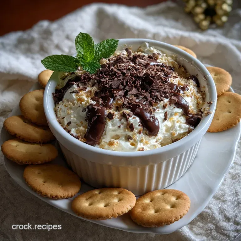 Easy Cannoli Dip 5Ingredient Nobake Dessert: No Frying! presentation