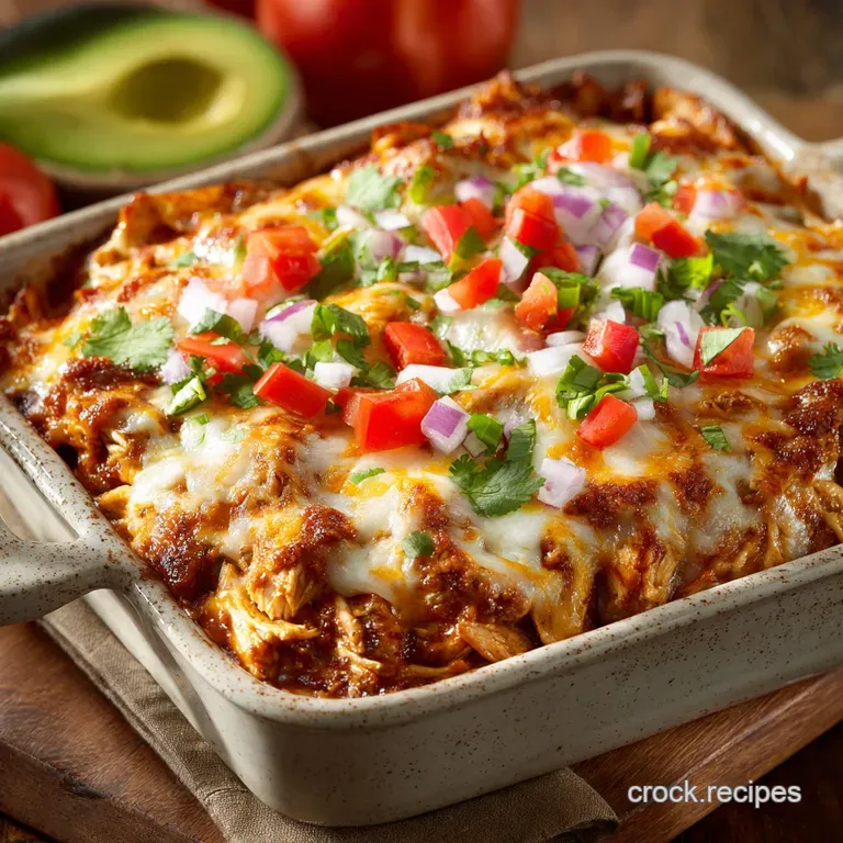 Enchilada Casserole: The Ultimate No-Roll Chicken Enchilada Bake