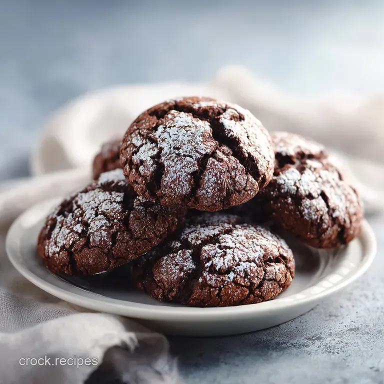 Easy Chocolate Crinkle Cookies: Fudgy and Rich