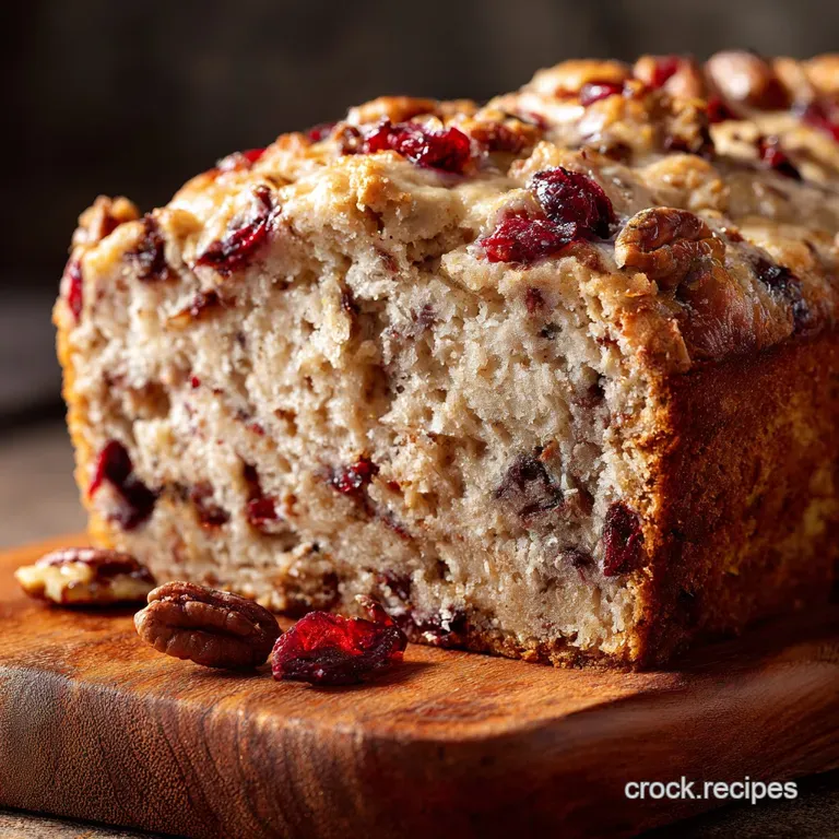 Cranberry Pecan Bread: the Festive Foolproof Winter Quick Bread presentation