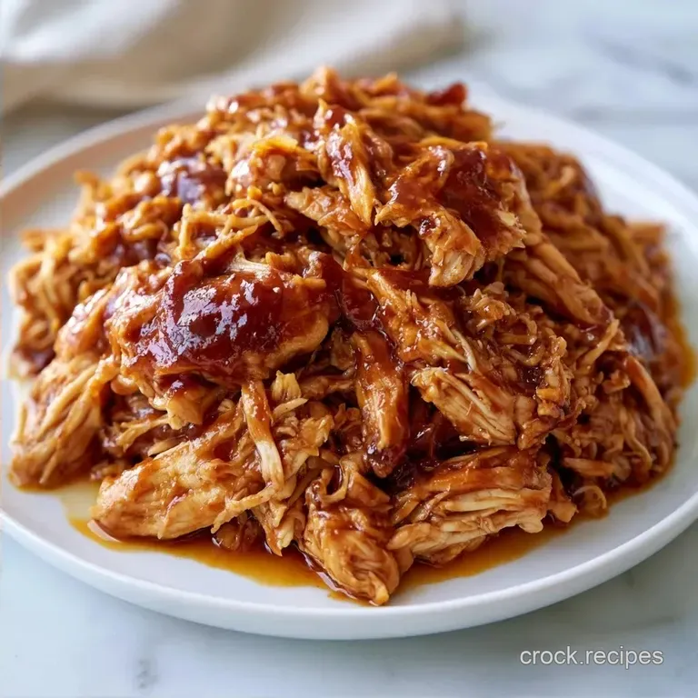 Easy Crockpot BBQ Chicken Breast: Tender and Juicy