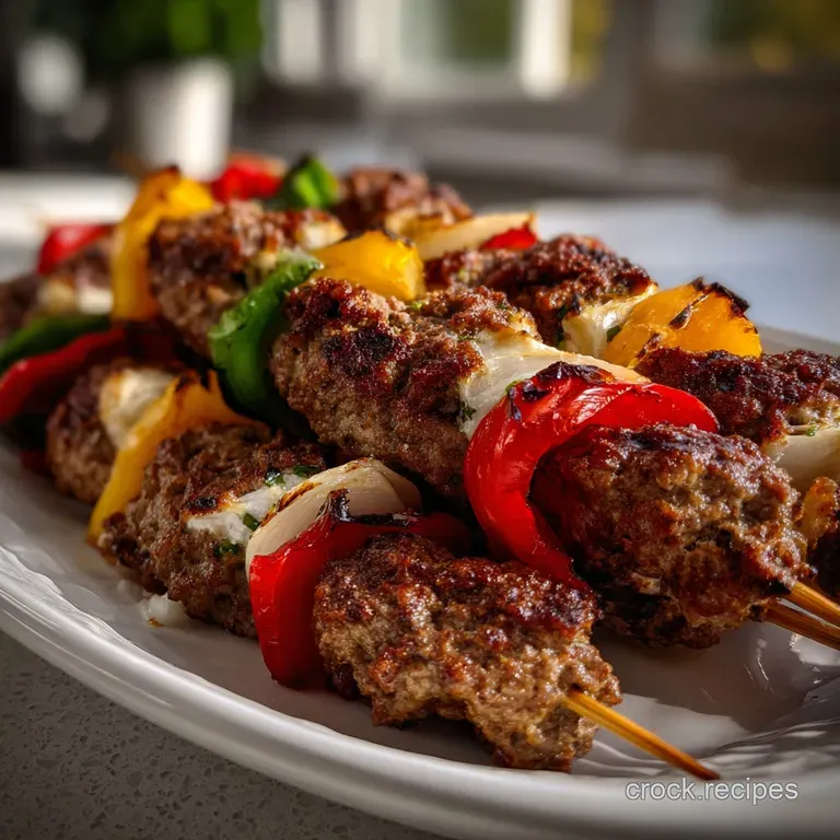 Easy Ground Beef Kabobs: Juicy Fast Grilling presentation