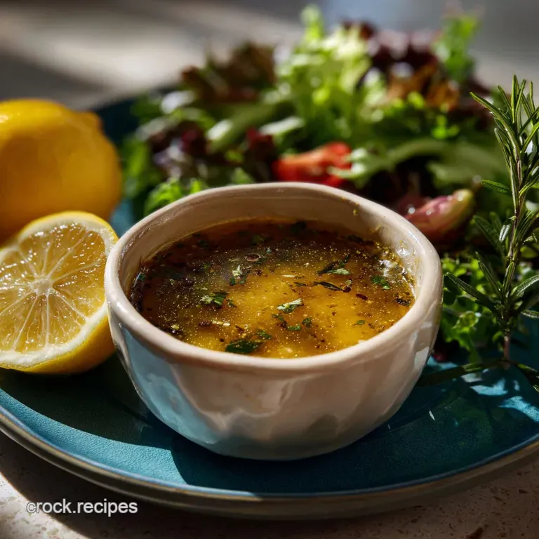 Easy Salad Dressing Recipe Made from Scratch with Lemon