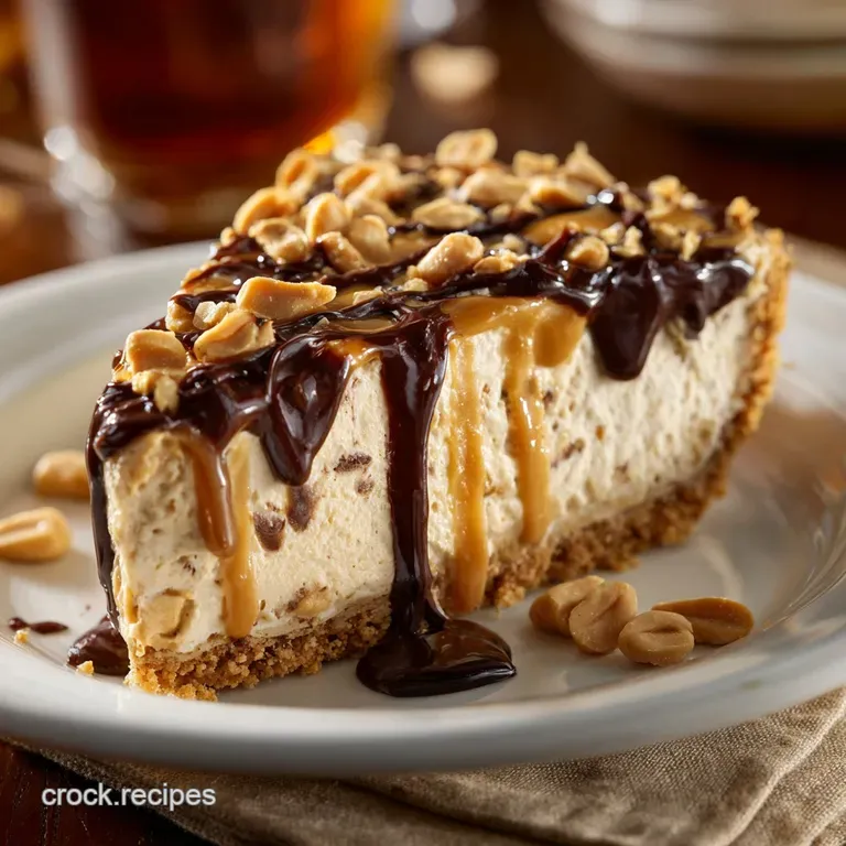 Frozen Peanut Butter Pie: the Decadent No-Bake Stunner (Ready in 20 Mins) presentation