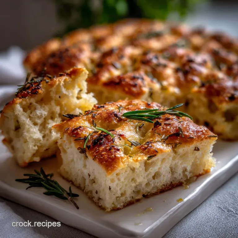 Easy Homemade Focaccia Recipe No Knead Focaccia Br Unlocked presentation