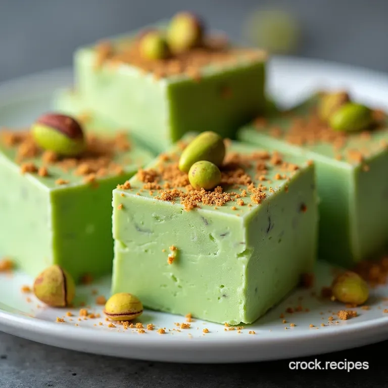 The Emerald Swirl Rich Creamy Pistachio Swirl Fudge