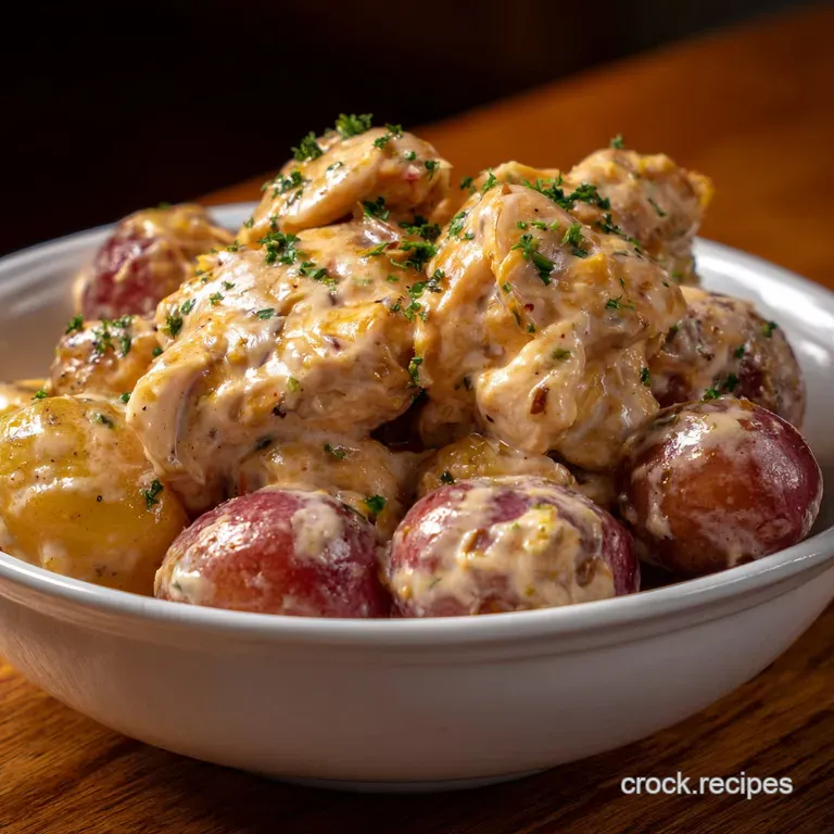 Crockpot Dinners: Creamy Ranch Chicken Potatoes presentation