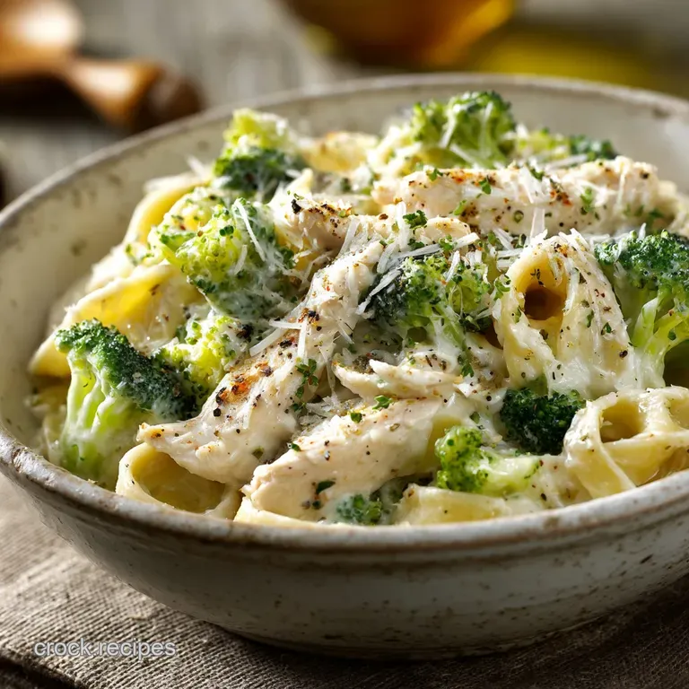 Slow Cooker Chicken Alfredo with Broccoli: The Best Creamy Hands-Off Dinner
