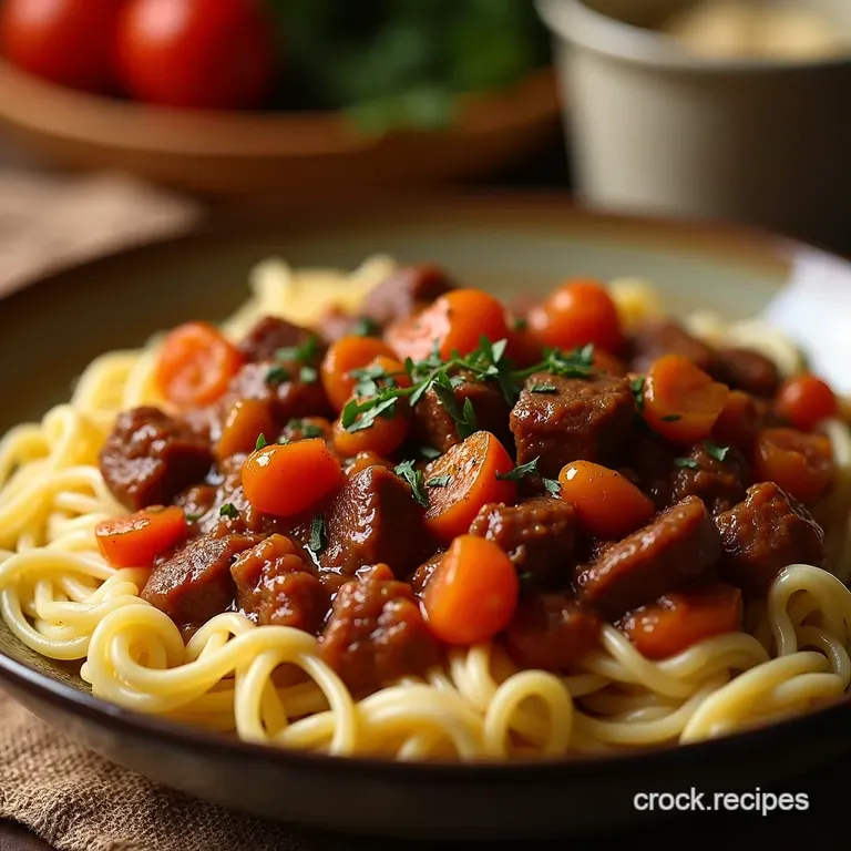 The Sunday Best Slow Cooker Goulash Deeply Flavoured Beef and Paprika Stew presentation