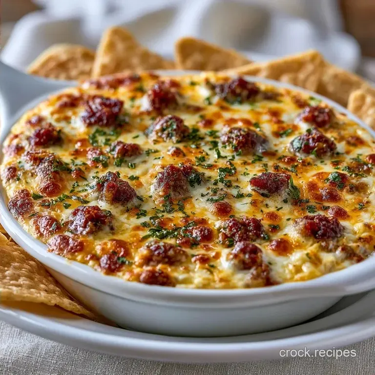 Easy Slow Cooker Party Dip with Ground Beef