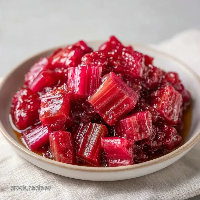 Easy Stewed Rhubarb: Tender and Tart