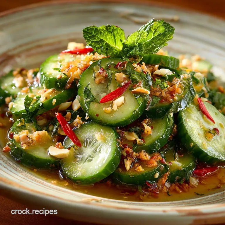 Thai Cucumber Salad: Zesty Crisp Ajad with Toasted Peanuts