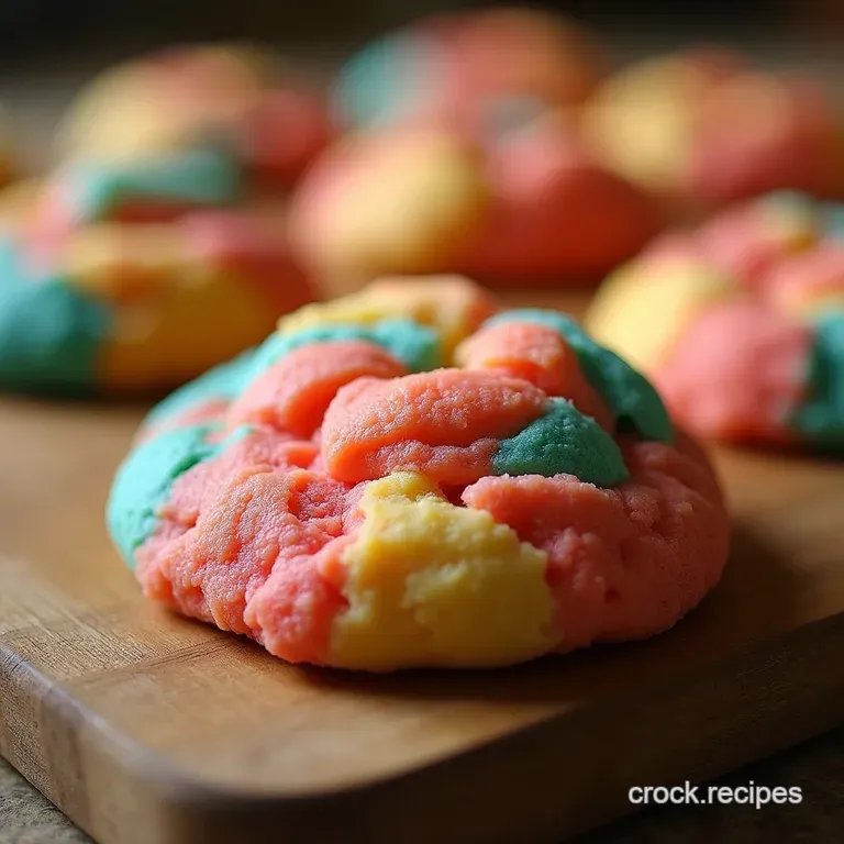 Marbled Magic Easy Nospread Tiedye Sugar Cookies presentation
