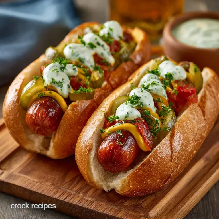 The Big Batch Bangers Effortless Slow Cooker Hot Dogs for a Crowd presentation