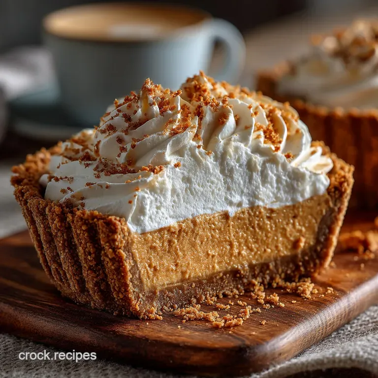 The Effortless NoBake Pumpkin Marshmallow Pie The British Way presentation