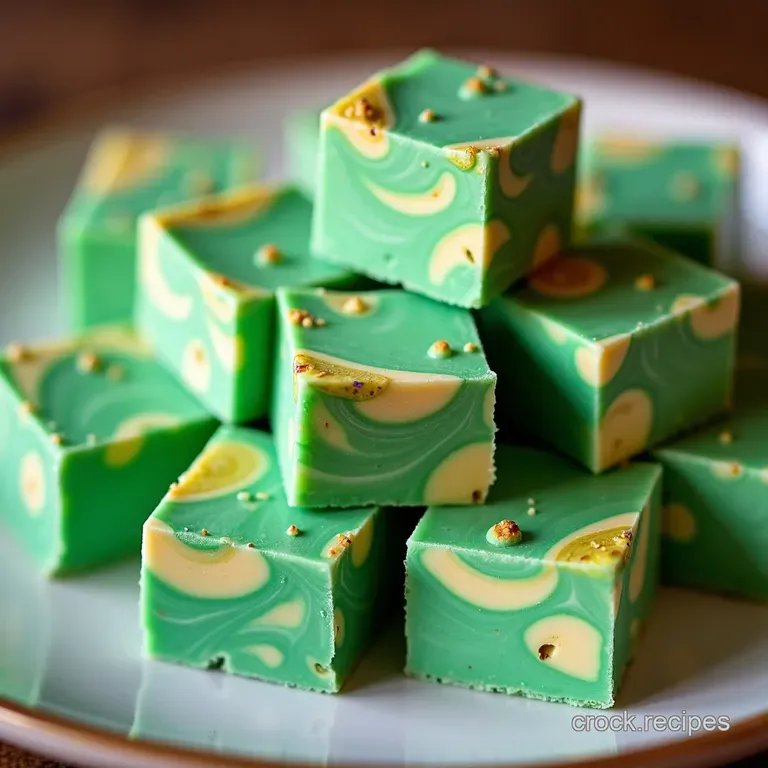 Emerald Swirl Luxury Homemade Pistachio Swirl Fudge