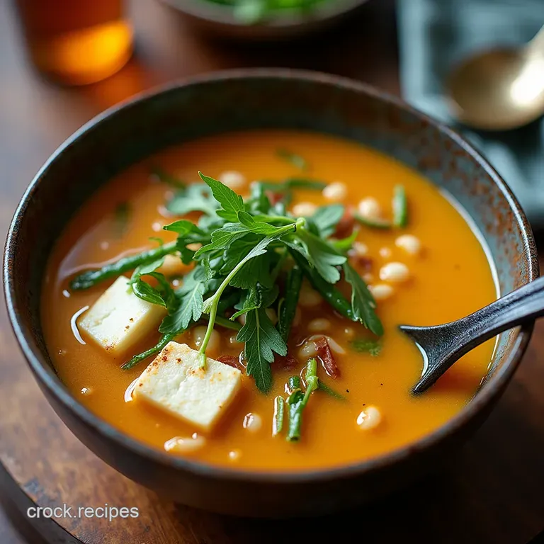 The Umami Bomb Essential Miso Soup with Seasonal Greens and Silken Tofu