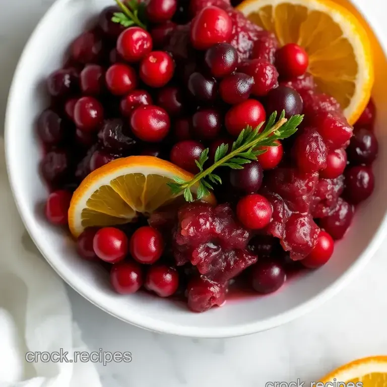 Festive Cranberry and Orange Relish: A Zesty Holiday Delight presentation