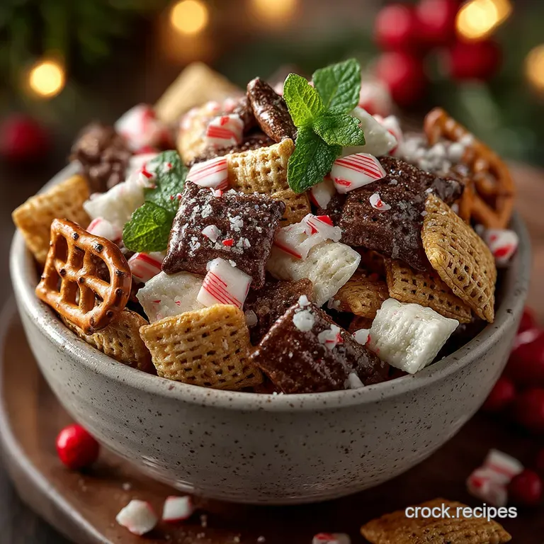 Santas Snack Mix The Ultimate Festive Reindeer Chow Recipe presentation