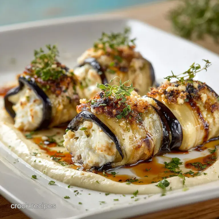 Feta Yogurt and Aubergine Rolls Perfect Grilled Pinwheels presentation