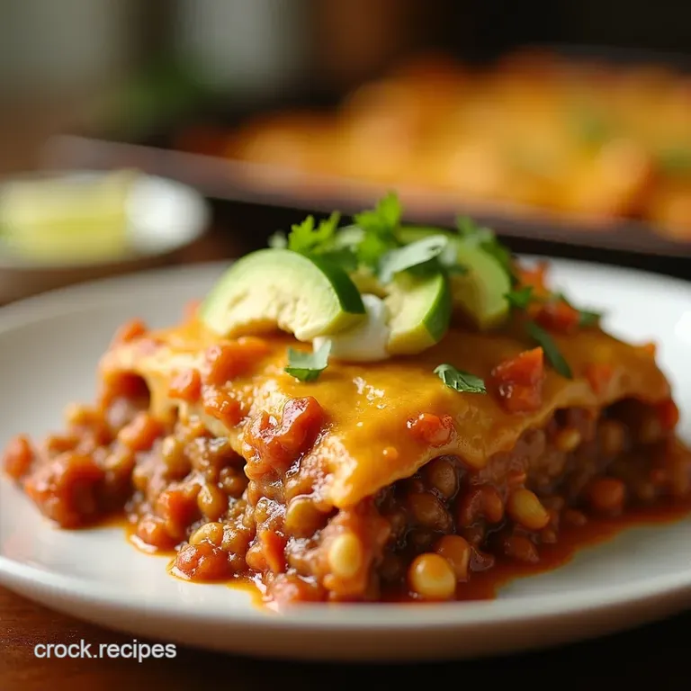 Fiesta Bake Tortilla Chip Taco Casserole presentation