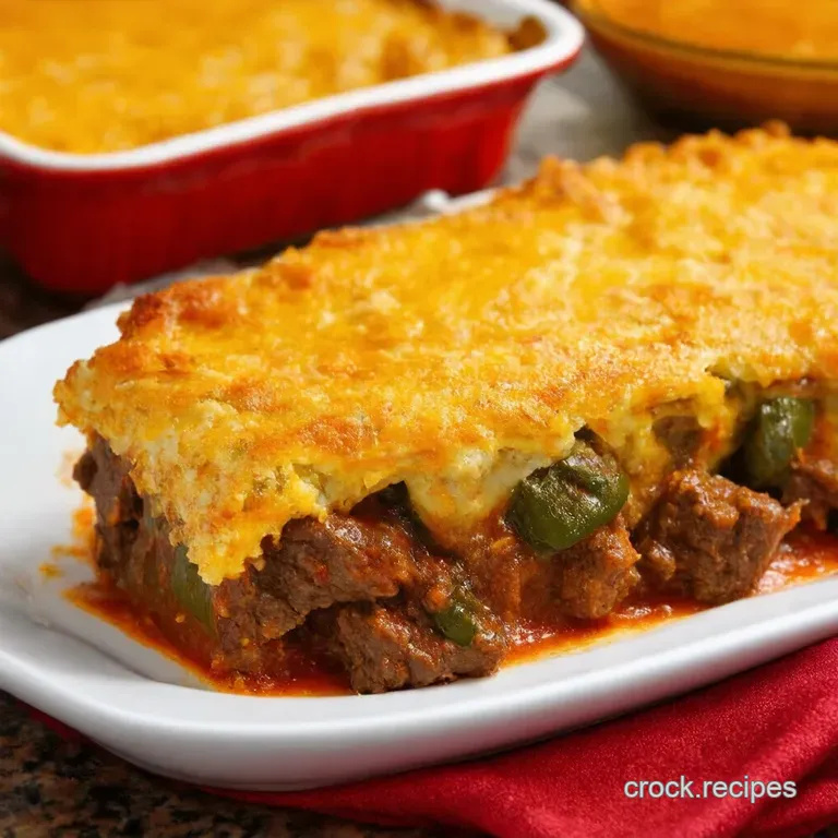 Fiesta Beef Chiles Rellenos Bake a Casserole Celebration presentation