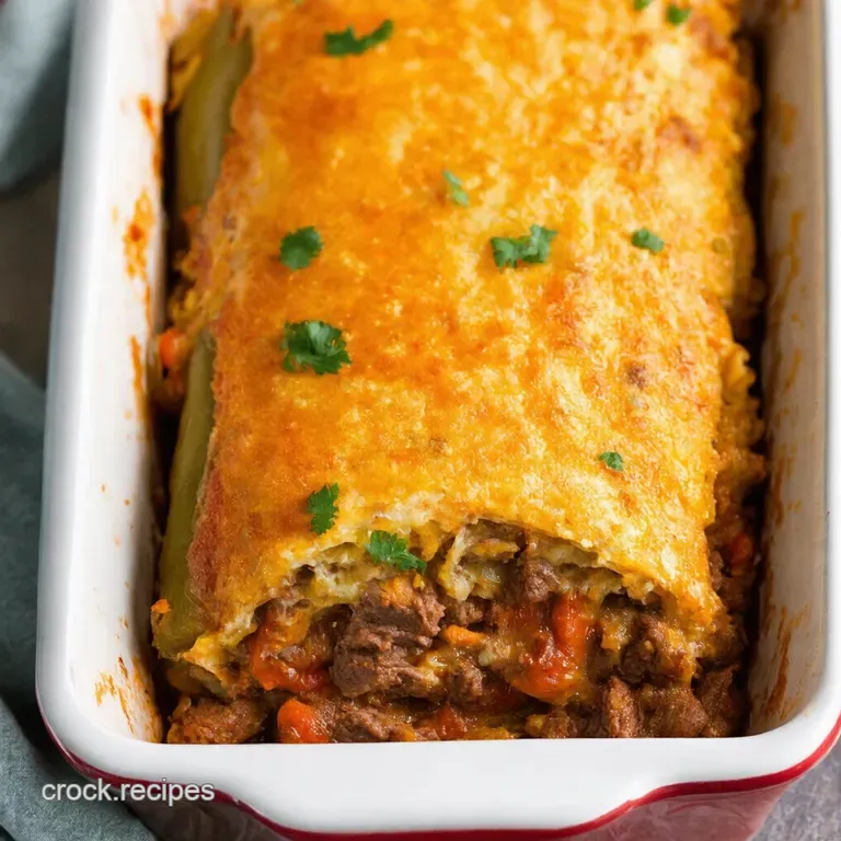 Fiesta Beef Chiles Rellenos Bake A Casserole Celebration