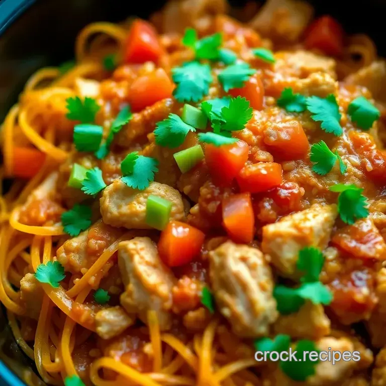 Fiesta Chicken Taco Bowls (Crockpot Magic!) presentation