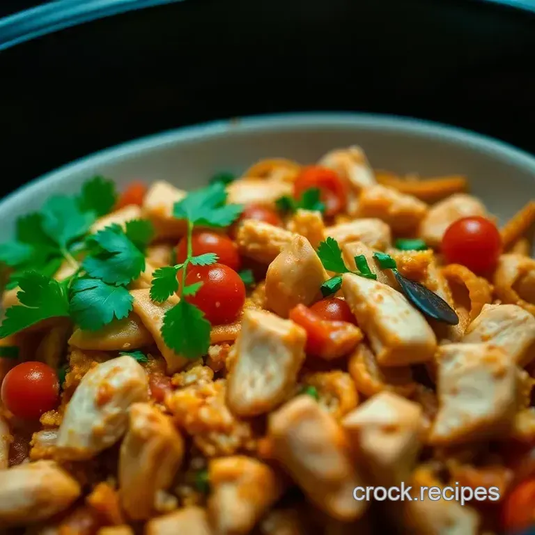 Fiesta Chicken Taco Bowls (Crockpot Magic!)