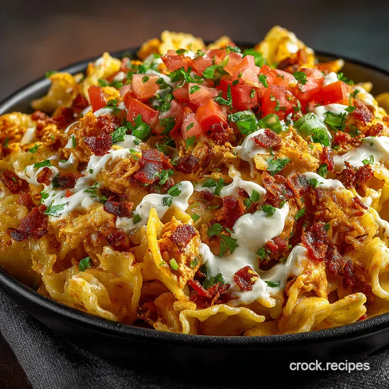 Fiesta Pasta Frenzy A Spicy Taco Salad Extravaganza presentation