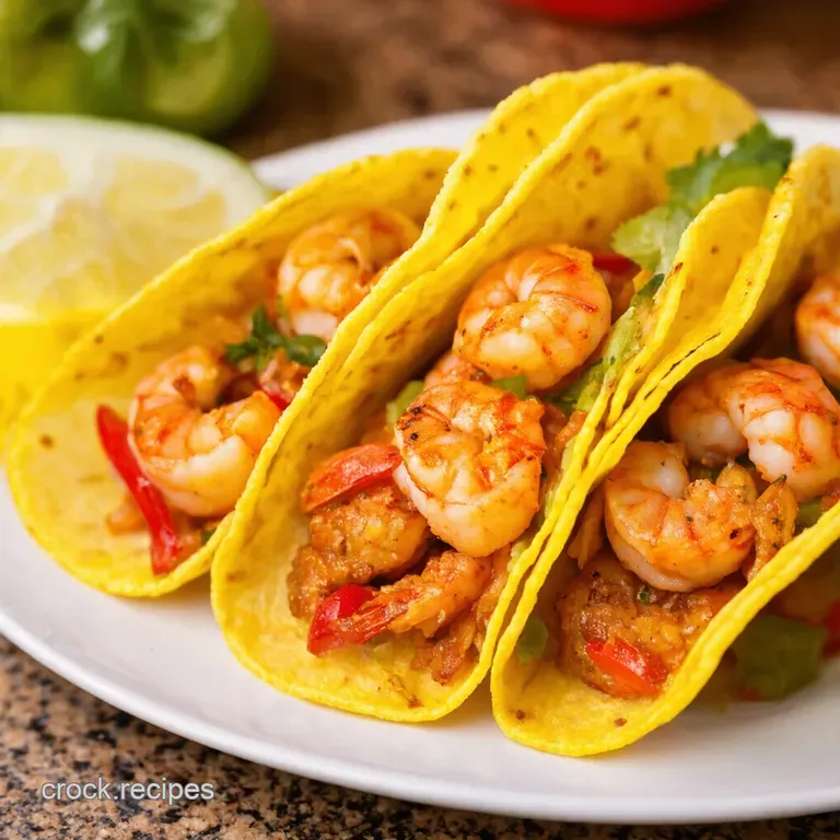 Fiesta Shrimp Tacos with Zesty Homemade Seasoning presentation