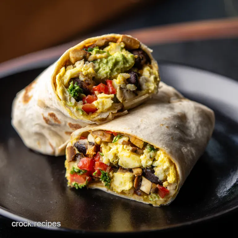 Fiesta Veggie Breakfast Burritos