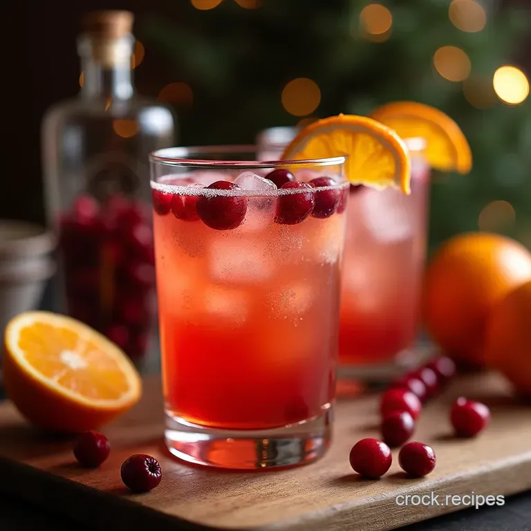 The FiveMinute Fireside Fizz Speedy Cranberry Orange Gin Cocktail