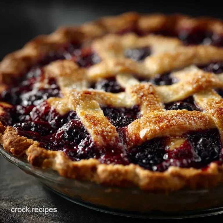 The Summer Hedgerow Ultimate Blueberry and Blackberry Lattice Pie