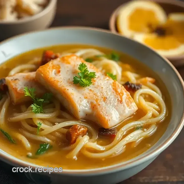 Cozy Salmon Noodle Soup
