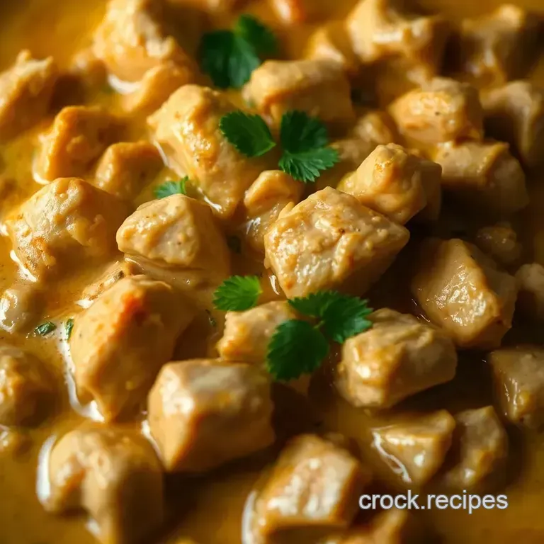 Flavourful Chicken Thai Curry presentation