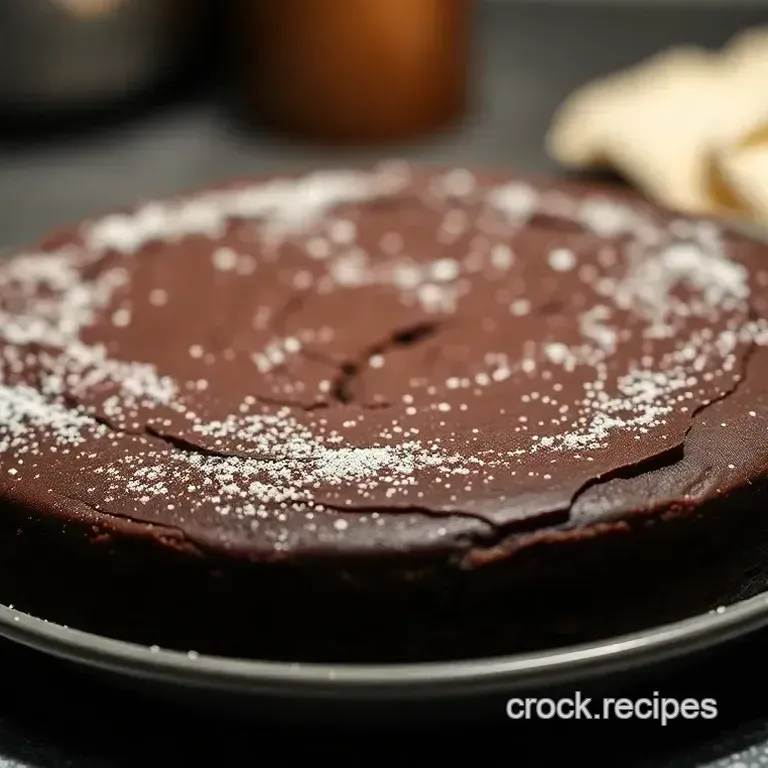 Flourless Chocolate Cake with Raspberry Coulis