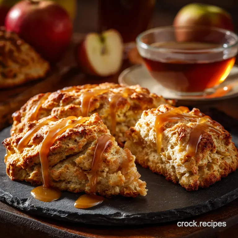 Keto Caramel Apple Scones: Low-Carb Flaky Teatime Luxury